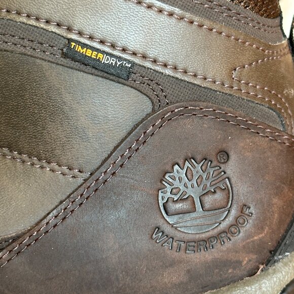 Timberland Mt Maddsen Men's Wide Waterproof Mid Hiking Boots Dark Brown Mens 13W - Picture 6 of 15